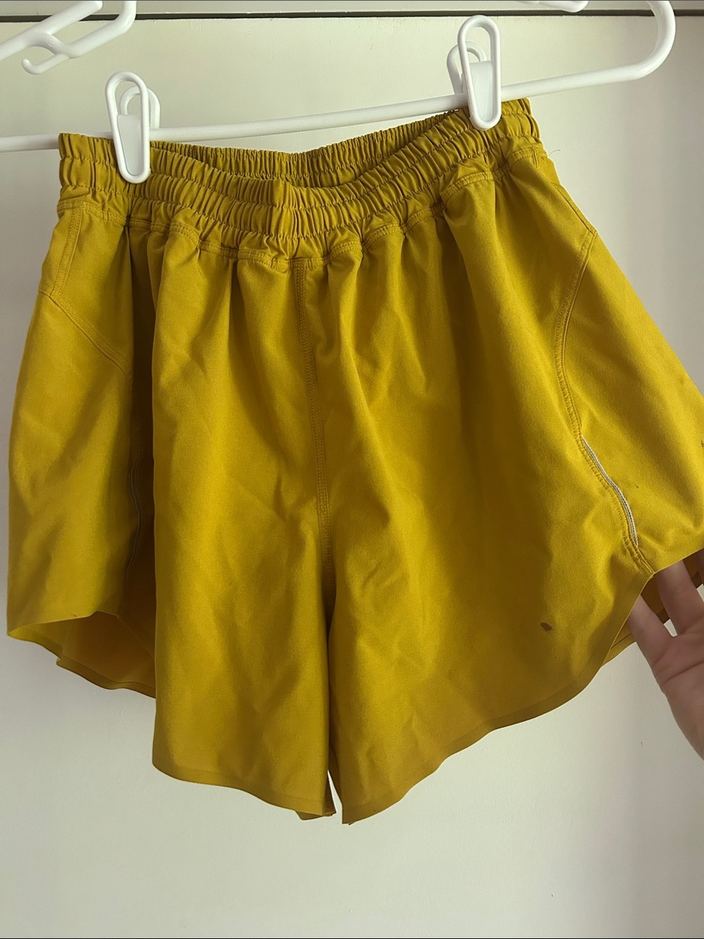 Lululemon Mustard Yellow Athletic Shorts